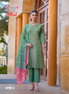 Aakruti Vol 1 By Mystic 9 Vertican Kurti With Bottom Dupatta Wholesalers In Surat
